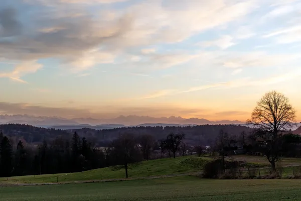 Abendstimmung mit Schleierwolken